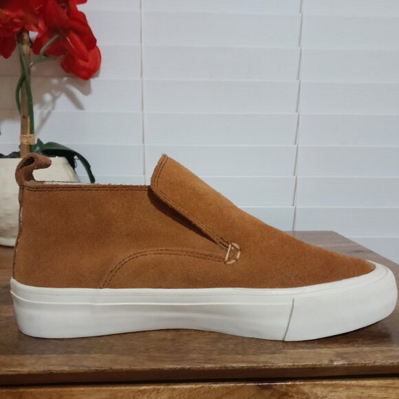 Seavees Derek Lam Midi Sneaker Suede Slip On Sneakers Camel Brown Women sz 7 - Picture 9 of 9